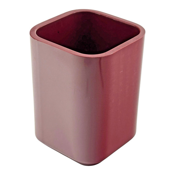 Vintage Radius One Pen Holder Maroon William Sklaroff Plastic Desk Office 1980's - Picture 1 of 8